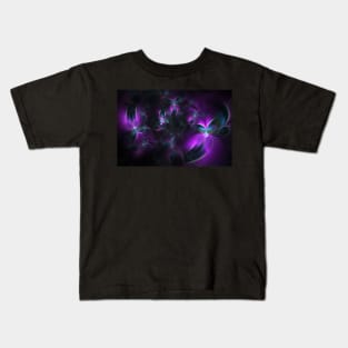 Purple flames Kids T-Shirt